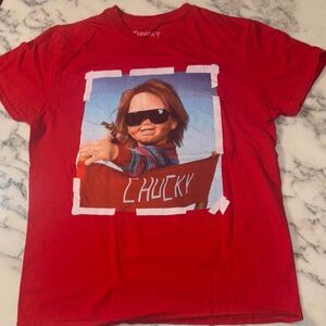Chucky Graphic Red Kids T-Shirt